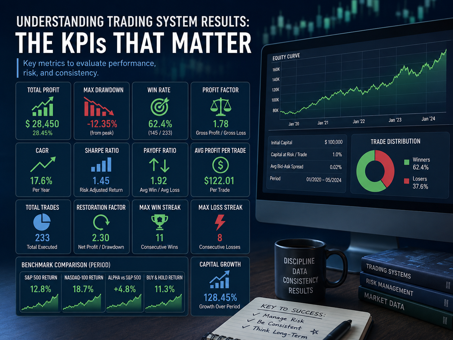 How to Read Trading System Results: The Most Important KPIs Explained